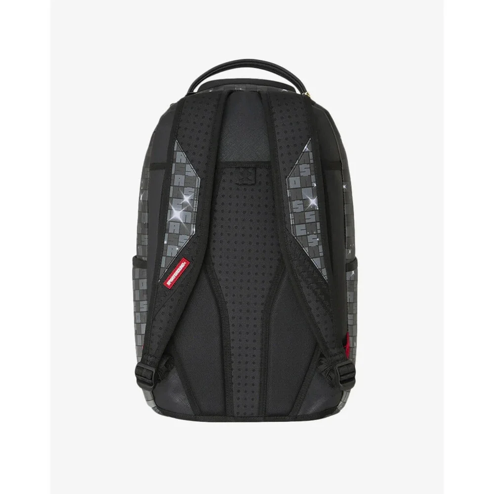 Sprayground Monopoly Statue Backpack Unisex Black Graphic Shoulder Strap SPR255